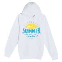 Hello Summer Sunset Premium Pullover Hoodie