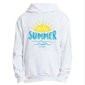 Hello Summer Sunset Urban Pullover Hoodie