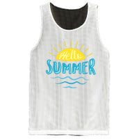 Hello Summer Sunset Mesh Reversible Basketball Jersey Tank