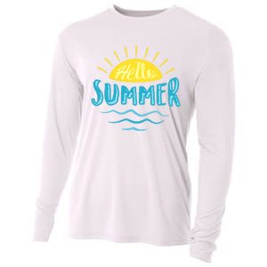 Hello Summer Sunset Cooling Performance Long Sleeve Crew