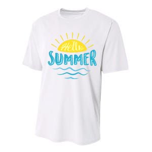 Hello Summer Sunset Performance Sprint T-Shirt