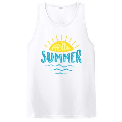 Hello Summer Sunset PosiCharge Competitor Tank