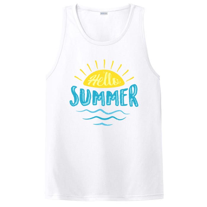 Hello Summer Sunset PosiCharge Competitor Tank