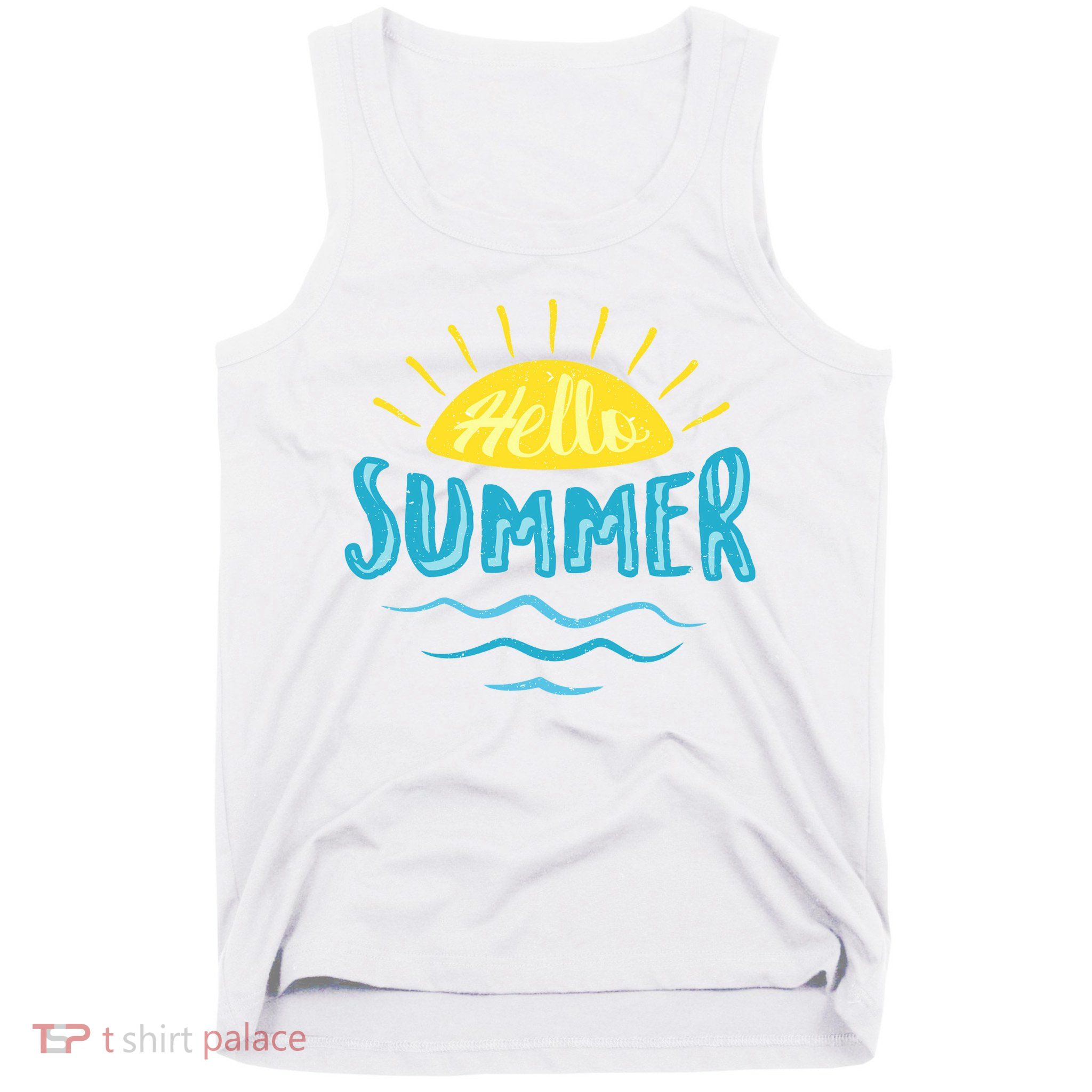 Hello Summer Sunset Tank Top