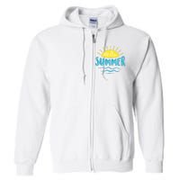 Hello Summer Sunset Full Zip Hoodie