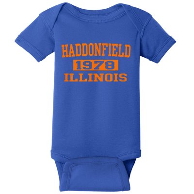 Halloween Spooky Scary Haddonfield Illinois Halloween 1978 Baby Bodysuit