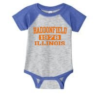 Halloween Spooky Scary Haddonfield Illinois Halloween 1978 Infant Baby Jersey Bodysuit