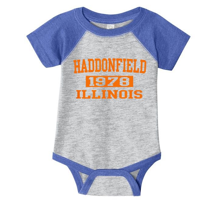 Halloween Spooky Scary Haddonfield Illinois Halloween 1978 Infant Baby Jersey Bodysuit