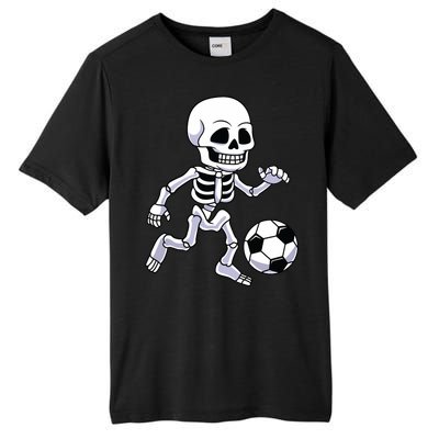 Halloween Skeleton Soccer Player Boy Kids Tall Fusion ChromaSoft Performance T-Shirt