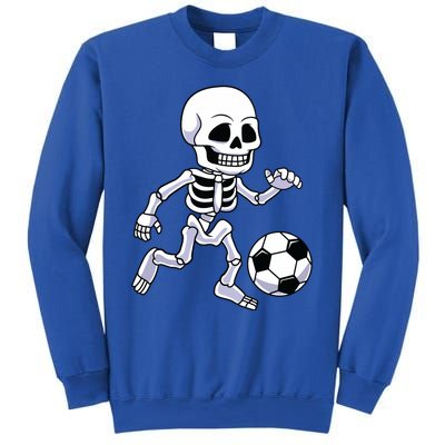 Halloween Skeleton Soccer Player Boy Kids Sweatshirt