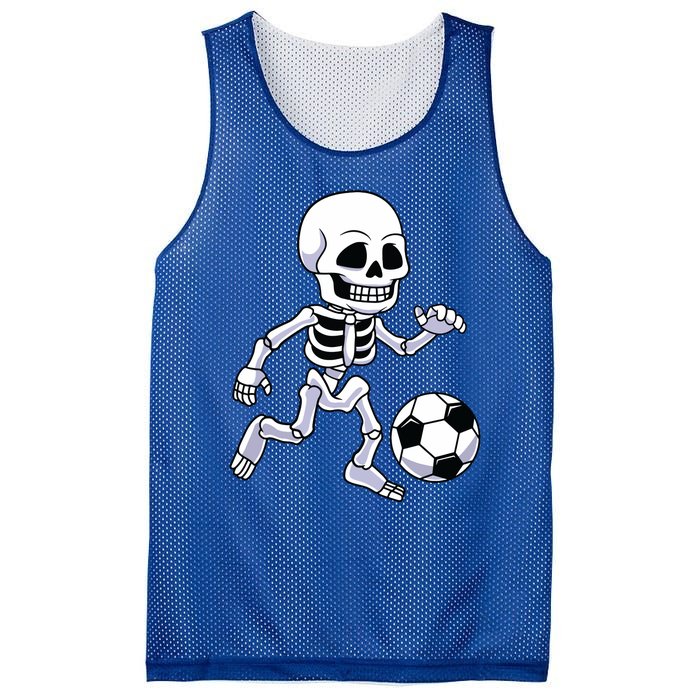 Halloween Skeleton Soccer Player Boy Kids Mesh Reversible Basketball Jersey Tank