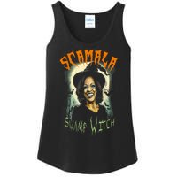 Halloween Scamala Swamp Witch Funny Anti Kamala Harris 2024 Gift Ladies Essential Tank