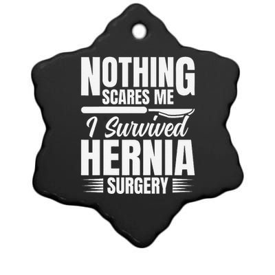 Hernia Surgery Survivor Support Belt Hernia Surgery Recovery Ceramic Star Ornament