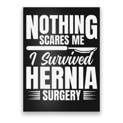 Hernia Surgery Survivor Support Belt Hernia Surgery Recovery Poster