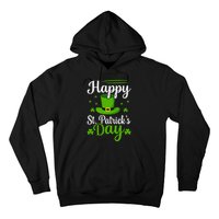 Happy St Saint Patrick's Day hat shamrock Hoodie