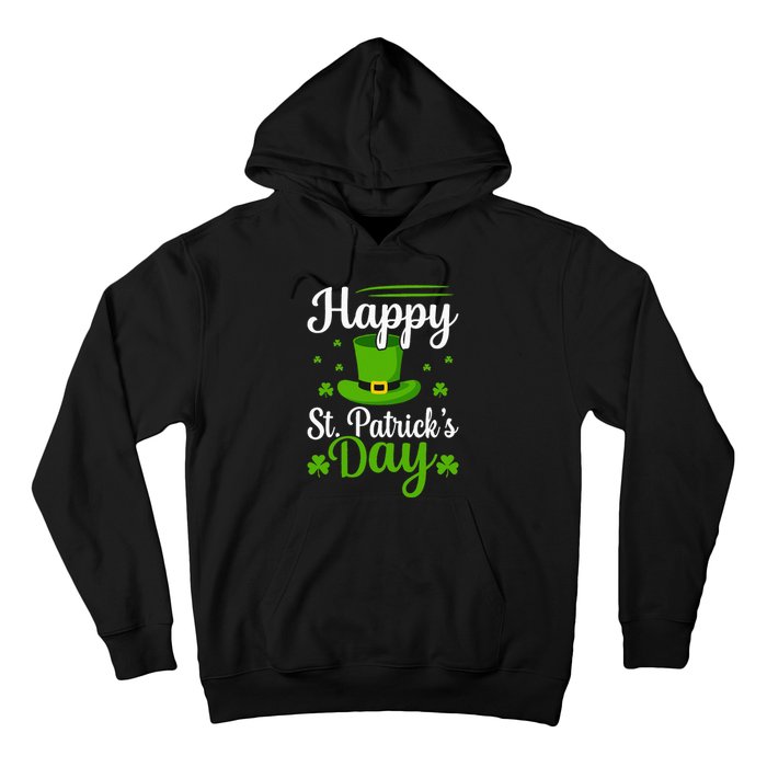 Happy St Saint Patrick's Day hat shamrock Hoodie