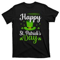 Happy St Saint Patrick's Day hat shamrock T-Shirt