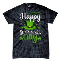 Happy St Saint Patrick's Day hat shamrock Tie-Dye T-Shirt