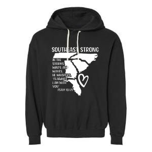 Hurricane Strong Southeast Strong Pray For North Carolina Garment-Dyed Fleece Hoodie