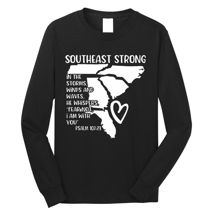 Hurricane Strong Southeast Strong Pray For North Carolina Long Sleeve Shirt