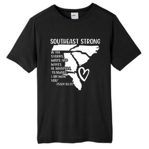 Hurricane Strong Southeast Strong Pray For North Carolina Tall Fusion ChromaSoft Performance T-Shirt