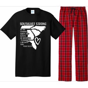 Hurricane Strong Southeast Strong Pray For North Carolina Pajama Set