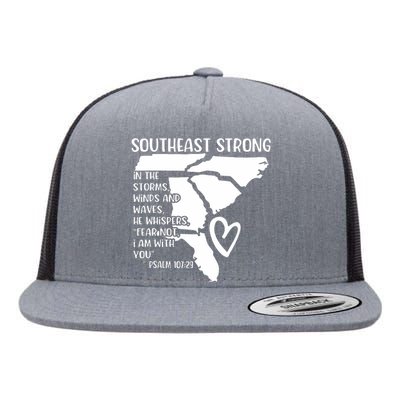 Hurricane Strong Southeast Strong Pray For North Carolina Flat Bill Trucker Hat