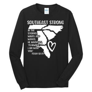 Hurricane Strong Southeast Strong Pray For North Carolina Tall Long Sleeve T-Shirt