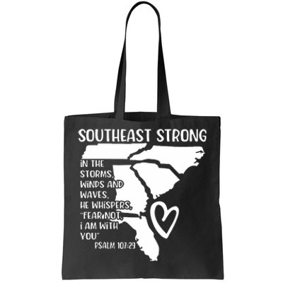 Hurricane Strong Southeast Strong Pray For North Carolina Tote Bag