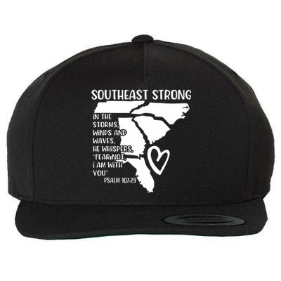 Hurricane Strong Southeast Strong Pray For North Carolina Wool Snapback Cap