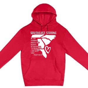 Hurricane Strong Southeast Strong Pray For North Carolina Premium Pullover Hoodie