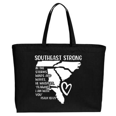 Hurricane Strong Southeast Strong Pray For North Carolina Cotton Canvas Jumbo Tote