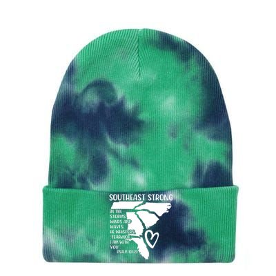 Hurricane Strong Southeast Strong Pray For North Carolina Tie Dye 12in Knit Beanie