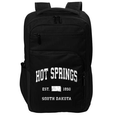 Hot Springs South Dakota Sd Vintage Athletic Impact Tech Backpack