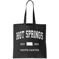 Hot Springs South Dakota Sd Vintage Athletic Tote Bag