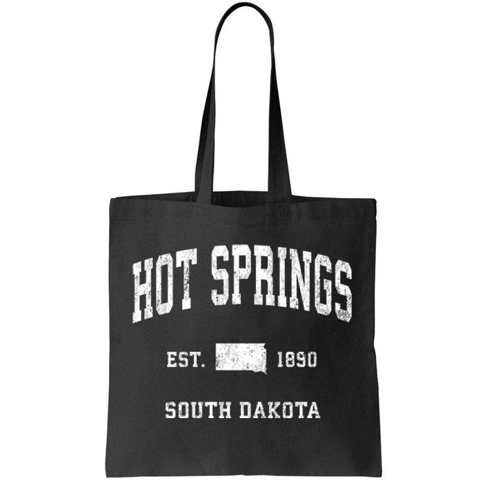 Hot Springs South Dakota Sd Vintage Athletic Tote Bag