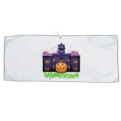 Halloweentown Spooky Square For Halloween Large Microfiber Waffle Golf Towel