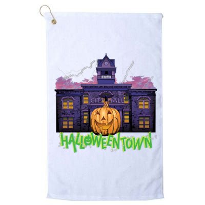 Halloweentown Spooky Square For Halloween Platinum Collection Golf Towel