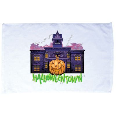 Halloweentown Spooky Square For Halloween Microfiber Hand Towel