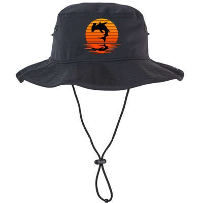 Hammerhead Shark Sihouette Sunset Legacy Cool Fit Booney Bucket Hat