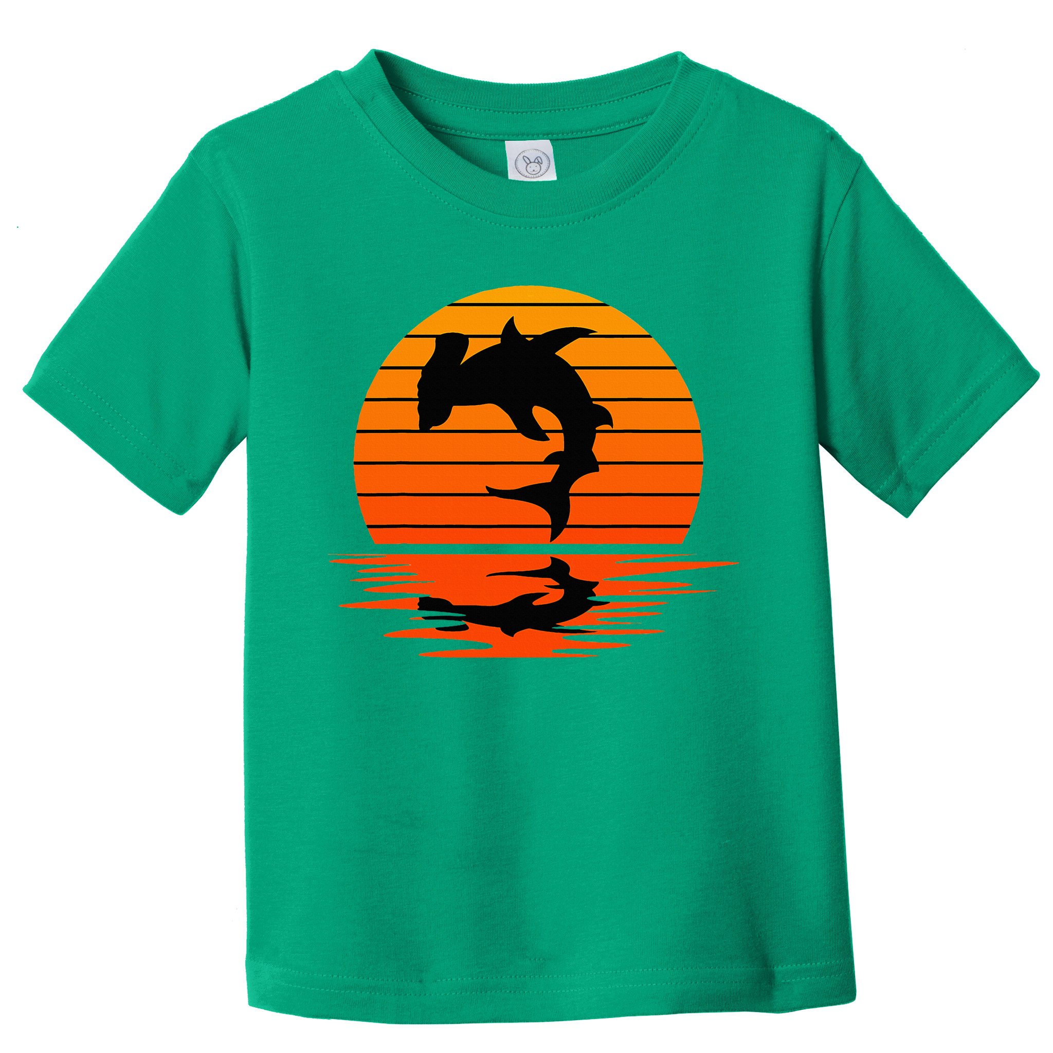 Hammerhead Shark Sihouette Sunset Toddler T-Shirt