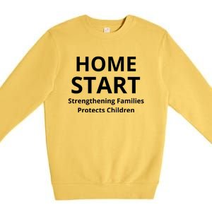 Home Start Strengthening Families Protects Children Premium Crewneck Sweatshirt