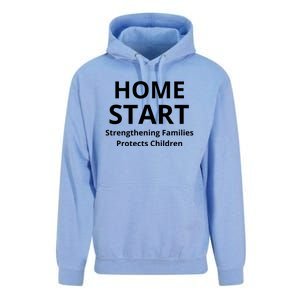 Home Start Strengthening Families Protects Children Unisex Surf Hoodie