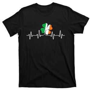 heartbeat Shamrock Saint Paddy's St Patricks Day T-Shirt