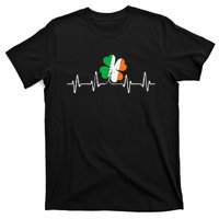 heartbeat Shamrock Saint Paddy's St Patricks Day T-Shirt