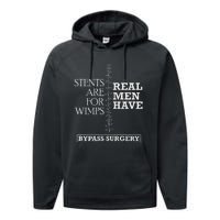 Heart Surgery Survivor After Surgery Recovery Men Bypass Performance Fleece Hoodie