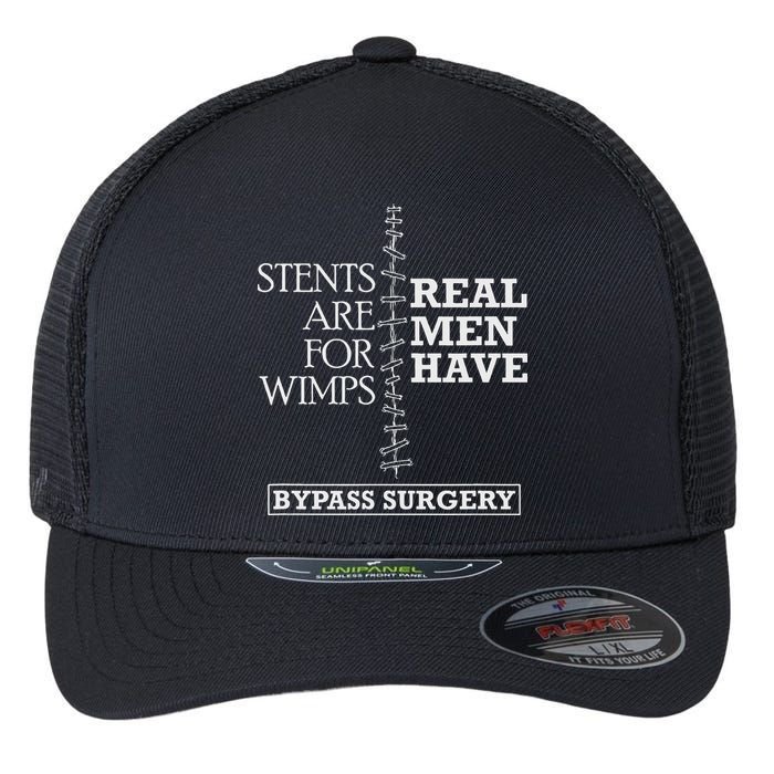 Heart Surgery Survivor After Surgery Recovery Men Bypass Flexfit Unipanel Trucker Cap