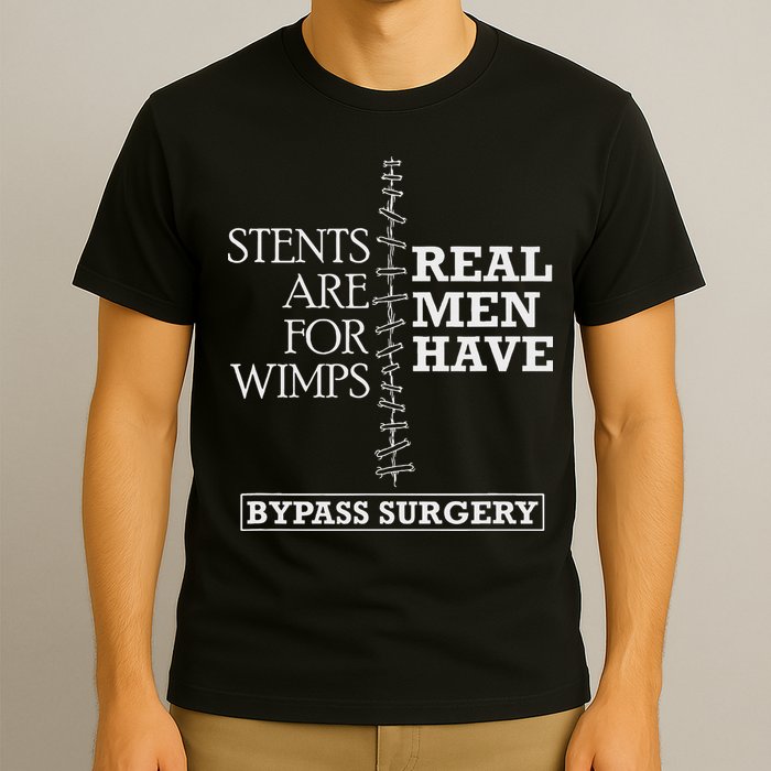 Heart Surgery Survivor After Surgery Recovery Men Bypass T-Shirt