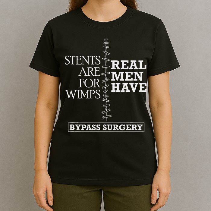 Heart Surgery Survivor After Surgery Recovery Men Bypass T-Shirt