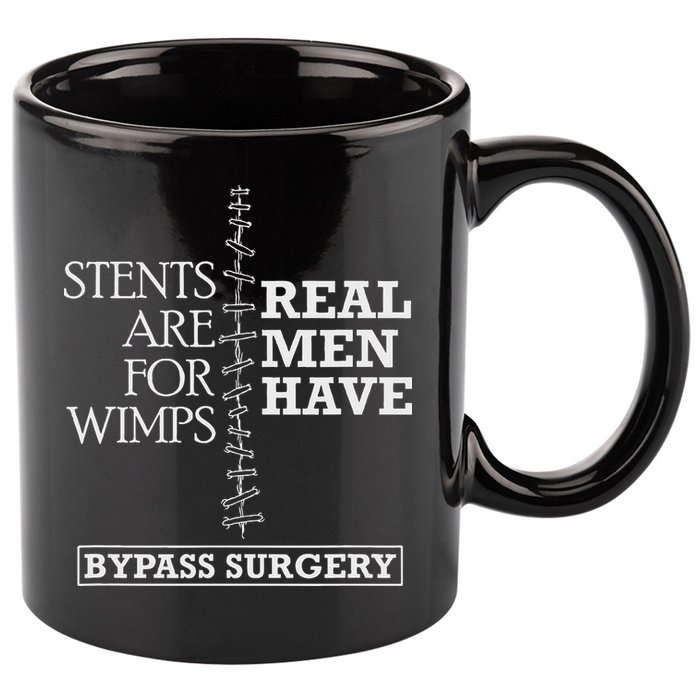 Heart Surgery Survivor After Surgery Recovery Men Bypass 11oz C Handle Ceramic Mug